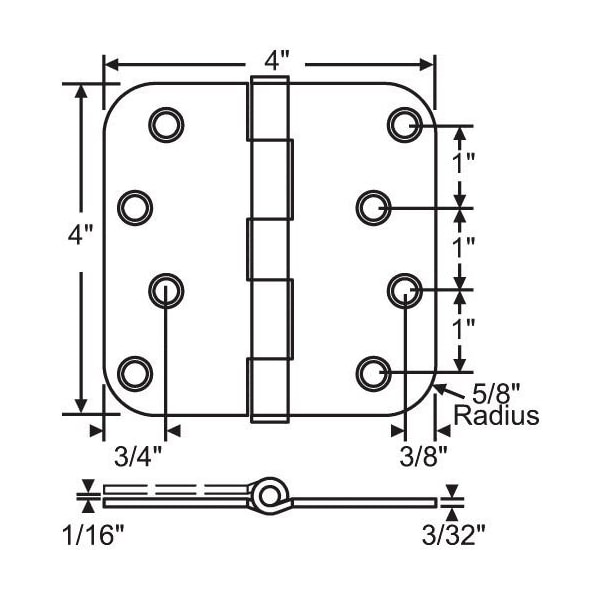 Strybuc 4in x 5/8in Plain Bearing 56-179SBRS - main